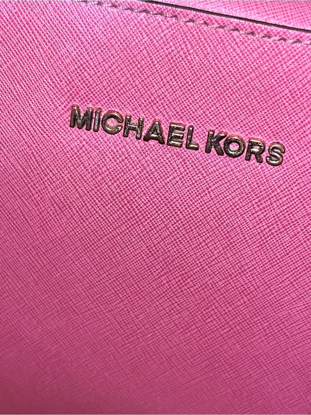 Michael Kors Pink Saffiano Leather Crossbody with Matching Wristlet - Picture 4 of 16